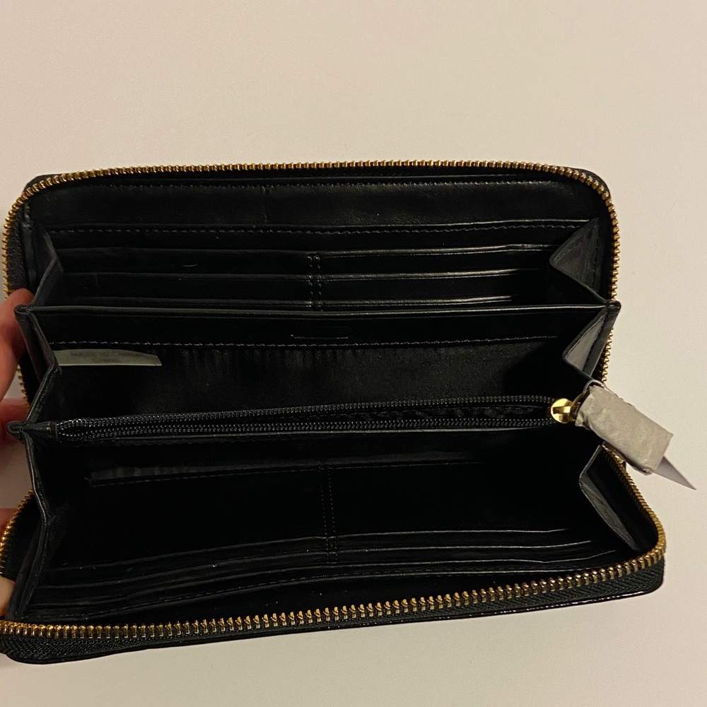 Coach poppy patent Leather long Zip Wallet - Picture 2 of 11